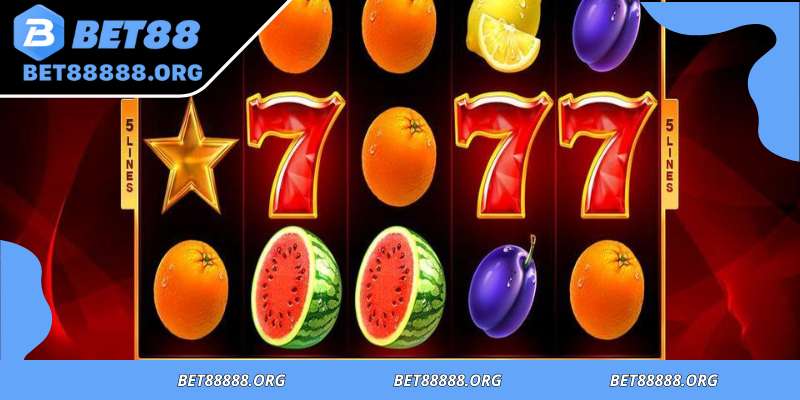 Timeless fruit icons and sevens