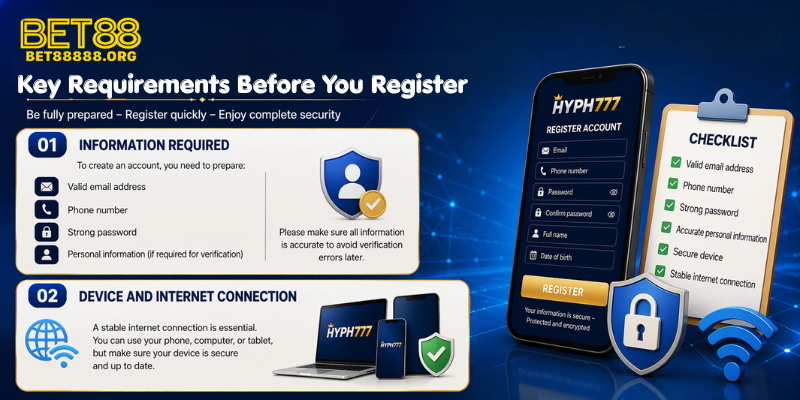 Key Requirements Before You Register