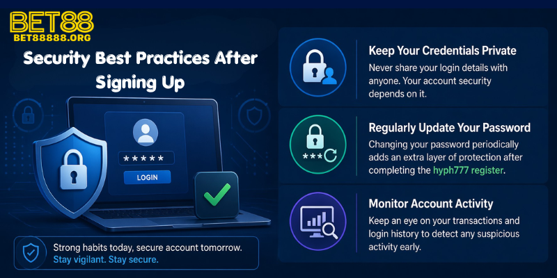 Security Best Practices After Signing Up
